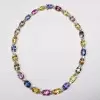 116ctw Cushion Cut Multicolor Sapphire Statement Necklace