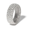 Inside and Out Paved Wide Wedding Band