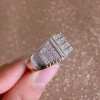 Handmade Lab-created Sapphire Sterling Silver Men's Ring