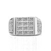 Handmade Lab-created Sapphire Sterling Silver Men's Ring