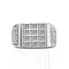 Handmade Lab-created Sapphire Sterling Silver Men's Ring