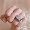 Handmade Lab-created Sapphire Sterling Silver Men's Ring