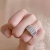 Handmade Lab-created Sapphire Sterling Silver Men's Ring