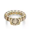3ct Round Cut Champagne Sapphire Eternity Band Ring