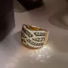 3.5ctw Champagne Sapphire Twist Wedding Band