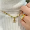 6ct Bezel Emerald Cut Pendant Chain Link Necklace