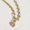 3.8ct Round Cut Pendant Chain Link Necklace