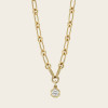 3.8ct Round Cut Pendant Chain Link Necklace