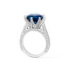 Handmade Round Cut Sapphire Sterling Silver Ring