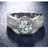 2ct Round Cut Halo Engagement Ring