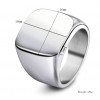 18mm Width Titanium Steel 4 Colors Men's Ring Band