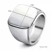 18mm Width Titanium Steel 4 Colors Men's Ring Band