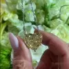 7ct Heart Cut Yellow Sapphire Pendant Necklace