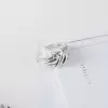 925 Sterling Silver Handmade Interlaced Open Adjustable Ring