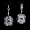 Handmade Royal Court Cushion Cut Earrings
