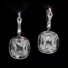 Handmade Royal Court Cushion Cut Earrings