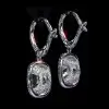 Handmade Royal Court Cushion Cut Earrings