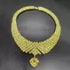 Cushion Cut Yellow Sapphire Statement Choker Necklace