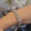 Multi-rows Sapphire Bracelet Wrist Chains