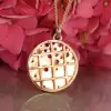 Flush Set Multicolor Sapphire Starry Pendant Necklace