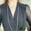 40ctw Oval Cut Multicolor Sapphire Long Rope Necklace