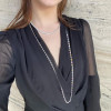 40ctw Oval Cut Multicolor Sapphire Long Rope Necklace