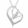 Handmade Sterling Silver Mom&Baby Horse Necklace