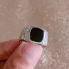 Handmade Modern Sterling Silver Men's Band Ring