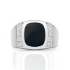 Handmade Modern Sterling Silver Men's Band Ring