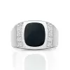 Handmade Modern Sterling Silver Men's Band Ring