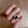 Handmade Modern Sterling Silver Men's Band Ring