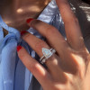 Handmade Pear Cut Halo Sterling Silver Ring Set