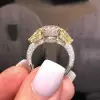 3ct Three-stone Oval Cut Engagement Ring