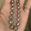26ctw Round Cut Two Tone Riviere Necklace