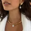 6.21ctw Oval Cut White Sapphire Torque Necklace