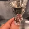 4ct Radiant Cut Pink Sapphire Engagement Ring