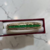 Princess&Round Cut Yellow Sapphire Bangle Bracelet