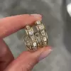 5ctw Emerald Cut White Sapphire Hoop Earrings