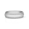 Handmade Round Cut Sterling Silver Men's Ring