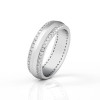 Handmade Round Cut Sterling Silver Men's Ring