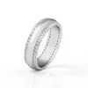 Handmade Round Cut Sterling Silver Men's Ring