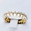 3CTW Round Cut Double Row Eternity Ring