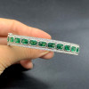 7ctw Emerald Cut Art-deco Emerald Bangle