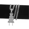Men's Hip Hop Plug Necklace