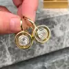 Multi-cut Classic White Sapphire Box Drop Earrings