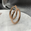 Classic Round Cut White Sapphire Hoop Earrings in Rose Gold