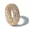 Inside and Out Paved Wide Wedding Band