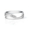 0.45ct Round Cut White Sapphire Wedding Band for Men