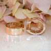 Flush Set Multicolor Sapphire Starry Hoop Earrings