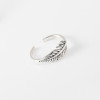 925 Sterling Silver Handmade Vintage Leaf Shape Ring
